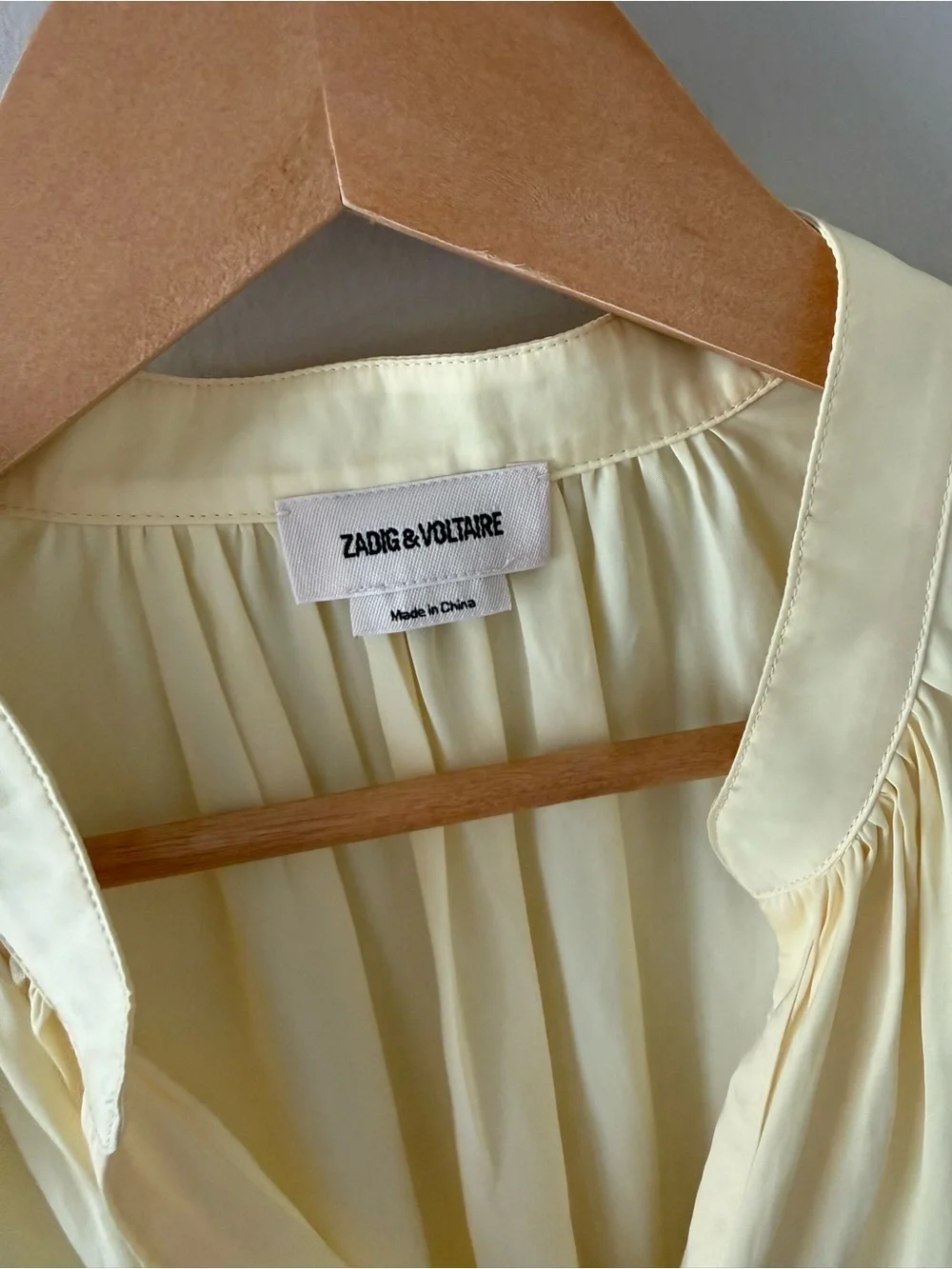 Zadig & Voltaire - Tink Satin Shirt - Butter Yellow
